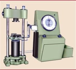 Compressive testing machine with printer